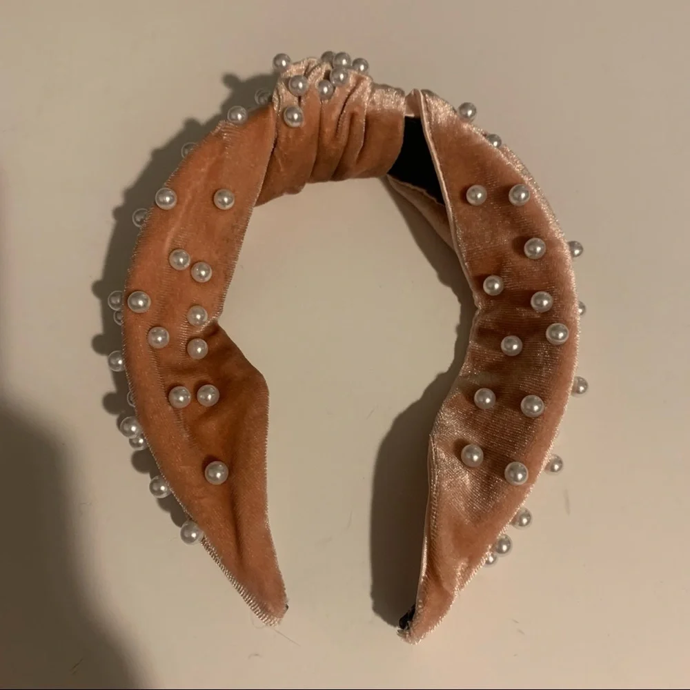 5 for 20 Cherie black & pink knotted bead headbands set of 2 - Picture 5 of 7